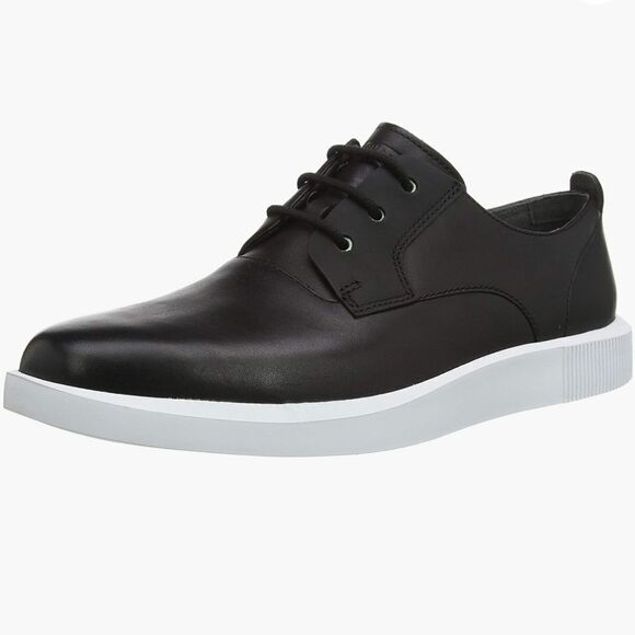 Camper Bill Low Top Black Leather Mens Sneakers - Picture 1 of 6